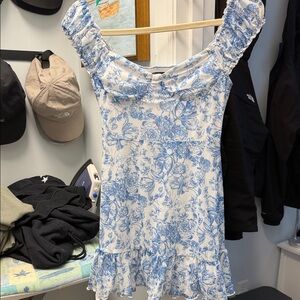 Cider Blue and White Dress